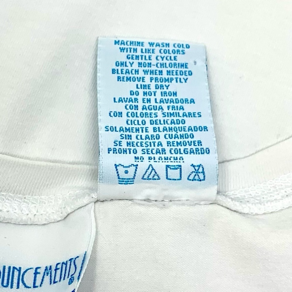Announcements White Long Sleeve Top T-Shirt Women’s Maternity Blouse size L - Picture 6 of 6